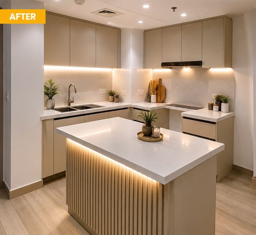 Kitchen after renovation by YMBC